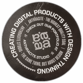 Anthracite Studio wanted sticker spotted in Prague in 2025