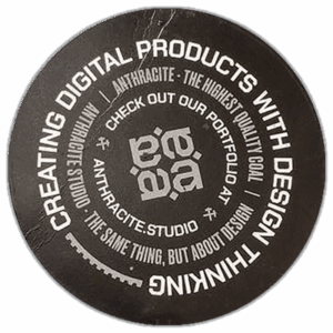 Anthracite Studio wanted sticker spotted in Prague in 2025