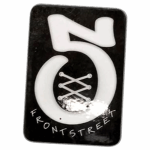 Frontstreet wanted sticker spotted in Prague in 2025