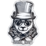 Sr.Panda Tattoo wanted sticker spotted in Prague in 2025