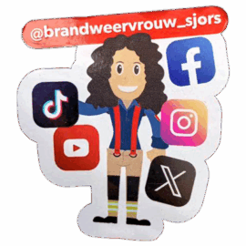 Brandweervrouw_sjors wanted sticker spotted in Prague in 2025