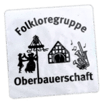 Folkloreguppe Obervauerschaft wanted street sticker spotted in Prague in 2025.