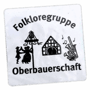 Folkloreguppe Obervauerschaft wanted street sticker spotted in Prague in 2025.