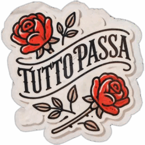 Tutto Passa wanted sticker spotted in Prague in 2025