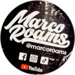 Marco Roams wanted sticker spotted in Bangkok in 2025