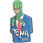 Toma 3000 wanted sticker spotted in Bangkok in 2025