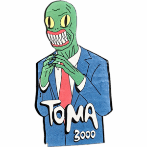 Toma 3000 wanted sticker spotted in Bangkok in 2025
