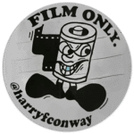 Film Only wanted street sticker spotted in London in 2025