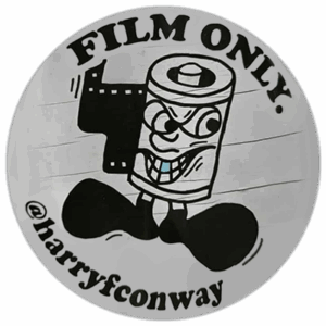 Film Only wanted street sticker spotted in London in 2025