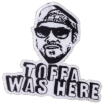 Toffa was here wanted sticker spotted in Prague in 2025