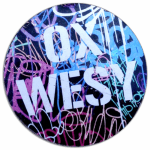 Ox Wesy wanted sticker spotted in Prague in 2025