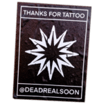 Deadrealsooon wanted street sticker spotted in Prešov in 2025