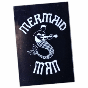 Mermaid Man wanted sticker spotted in Prague in 2025