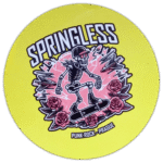 Springless wanted sticker spotted in Prague in 2025.