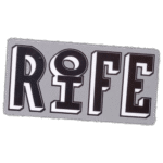 Rife wanted sticker spotted in Prague in 2025