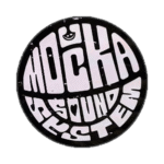 Močka sound system wanted sticker spotted in Prague in 2025.
