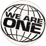 WE ARE ONE wanted sticker spotted in Bangkok in 2025