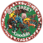 St. Jaggy Goodoh wanted street sticker was spotted in Bangkok in 2025