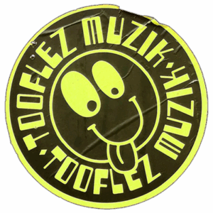 Tooflez Muzik wanted sticker spotted in Bangkok in 2025.