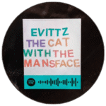 Evittz wanted sticker spotted in Prague in 2025