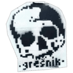 Grešnik wanted sticker spotted in Budapest in 2024