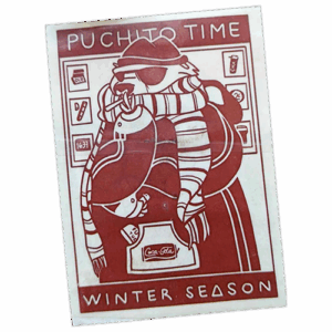 Puchito Time wanted sticker spotted in Valletta in 2024
