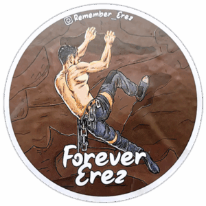 Rememeber Erez waned sticker spotted in Bangkok in 2025