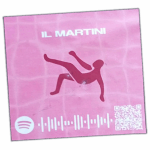Il Martini wanted sticker spotted in Edinburgh in 2025