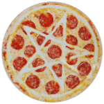 Salami Pizza wanted sticker spotted in Prague in 2025