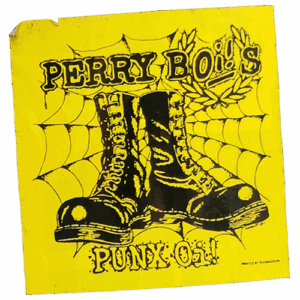 Perry Boi's wanted sticker spotted in Bangkok in 2025