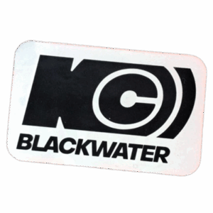 KC Blackwater wanted sticker spotted in Prague in 2025