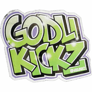 Godli Kickz wanted sticker spotted in Bangkok in 2025