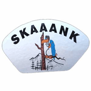 Skaaank wanted sticker was spotted in Edinburgh in 2025