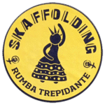 Skaffolding wanted sticker spotted in Edinburgh in 2025