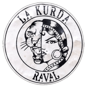 La Kurda Raval wanted sticker spotted in Bangkok in 2025