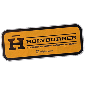 Holyburger wanted sticker spotted in Porto in 2025