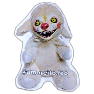 Amorcito Feo wanted sticker spotted in Prague in 2025