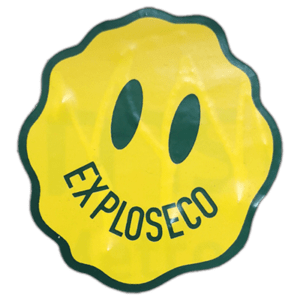Exploseco wanted sticker spotted in Bangkok in 2025