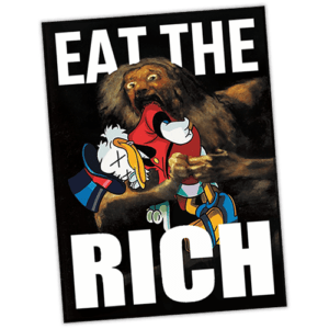 Eat the Rich sticker was uploaded by an author from Madrid.