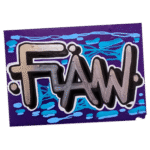 FLAW wanted sticker spotted in Prešov in 2025