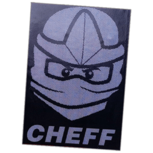 DJ Cheff, sticker uploaded by author, placed in Prešov 2026 by me.
