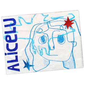 Alicelu wanted sticker spotted in Prague in 2025