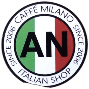 Caffé Milano wanted sticker spotted in Prešov in 2025