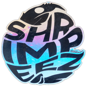 Shrimpeez wanted sticker spotted in Bangkok in 2025