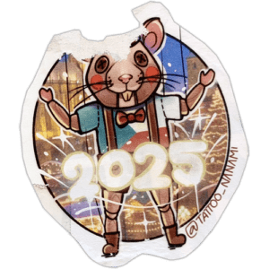 Tattoo Nanami wanted sticker spotted in Prague in 2025