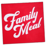 Family Meal wanted sticker spotted in Prague in 2025