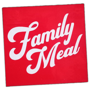 Family Meal wanted sticker spotted in Prague in 2025