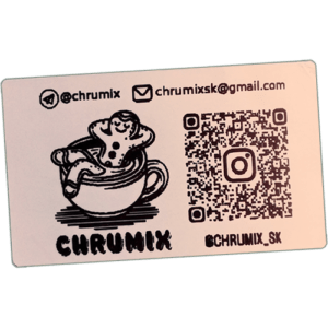 Chrumix wanted sticker spotted in Prešov in 2026.