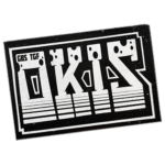 OKIS wanted sticker spotted in Zaragoza in 2025
