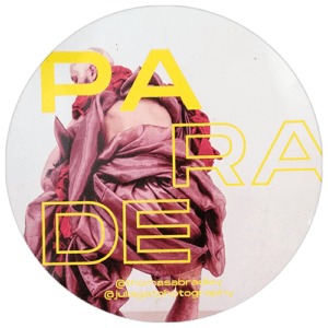 PARADE wanted sticker spotted in Budapest in 2023